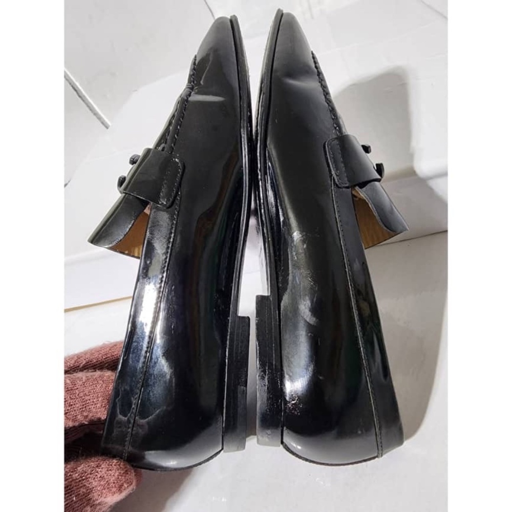 Authentic Chanel Patent Moccasin Leather Black Size 35C - Picture 5 of 12